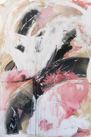 Ζωγραφική με τίτλο "Ghost" από Yolanda Luna, Αυθεντικά έργα τέχνης, Ακρυλικό Τοποθετήθηκε στο Ξύλινο φορείο σκελετό