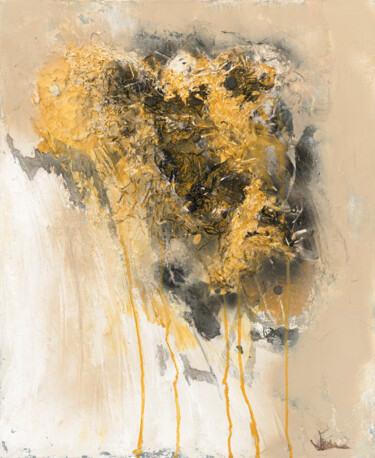 Malerei mit dem Titel "The Dog" von Yolanda Luna, Original-Kunstwerk, Acryl Auf Keilrahmen aus Holz montiert