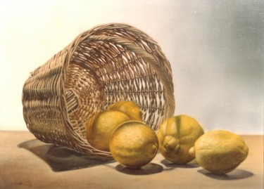 Pintura titulada "Limones" por Yolanda Castro Contreras, Obra de arte original