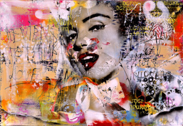 Malerei mit dem Titel "Marilyn" von Yolande D' Hérouville, Original-Kunstwerk