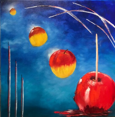 Painting titled "Pomme d'Amour" by Yolande Strauss Ruinet (Yola), Original Artwork, Oil
