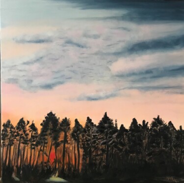 Peinture intitulée "Forêt d'Azur" par Yolande Strauss Ruinet (Yola), Œuvre d'art originale, Huile