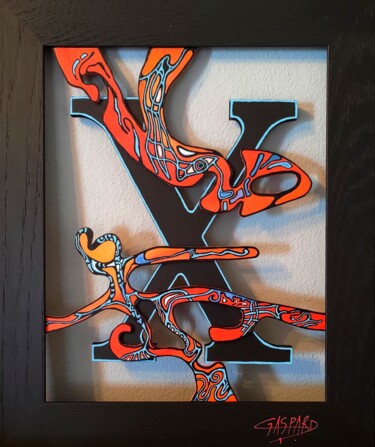 Painting titled "E'X'ILES" by Yolande (Yo) Gaspard, Original Artwork, Acrylic Mounted on artwork_cat.