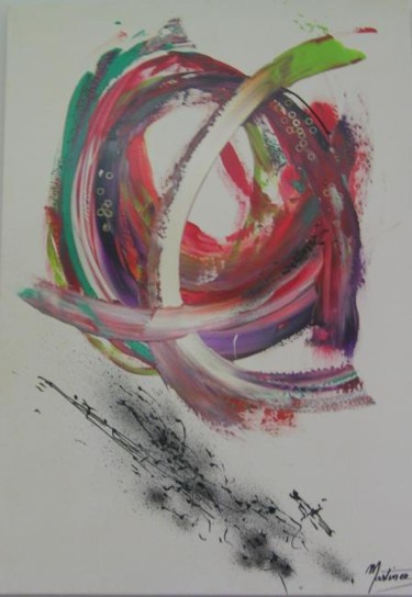 Peinture intitulée "caroussel" par Martinez, Œuvre d'art originale, Acrylique