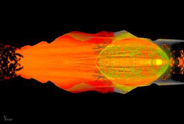 Arts numériques intitulée "Surrealist Submarine" par Yolidimages, Œuvre d'art originale, Travail numérique 2D