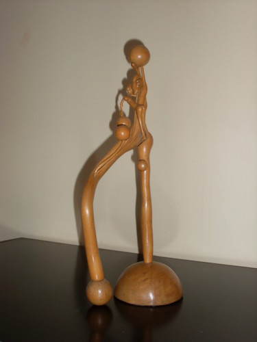 Sculpture intitulée "debout" par Lionel Dubois, Œuvre d'art originale, Bois