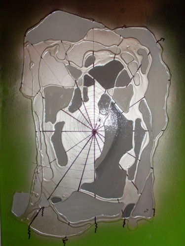 Peinture intitulée "Araignée" par Lionel Dubois, Œuvre d'art originale, Acrylique