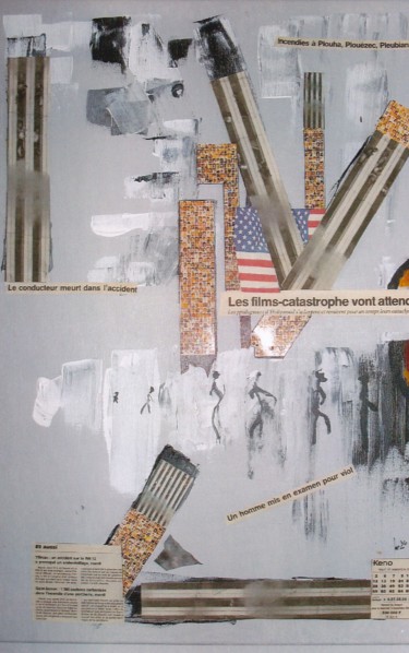 Peinture intitulée "11 septembre" par Lionel Dubois, Œuvre d'art originale, Acrylique