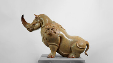 雕塑 标题为“远方·英雄礼赞（Rhino Gener…” 由永昌 赵 (Zhao Yongchang), 原创艺术品, 青铜