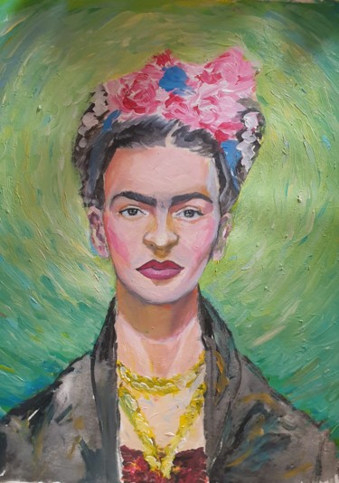 Pintura intitulada "Frida Kahlo" por K.B, Obras de arte originais, Acrílico