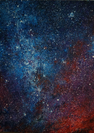 Painting titled "Star No.19" by Youcai Hong, Original Artwork, Oil