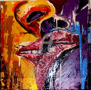 Painting titled "Gloss" by Théoule, Original Artwork, Acrylic