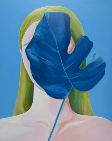 Malerei mit dem Titel "Hide" von Young Park, Original-Kunstwerk, Acryl