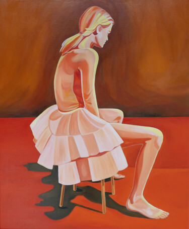 Malerei mit dem Titel "Moonlight dancer" von Young Park, Original-Kunstwerk, Acryl
