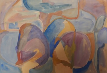 Peinture intitulée "My unconscious(1)" par Pinky, Œuvre d'art originale, Aquarelle