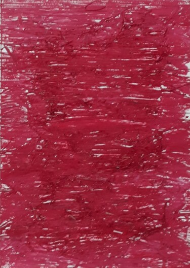 Коллажи под названием "R4" - Pinky, Подлинное произведение искусства, Акрил Установлен на Деревянная рама для носилок