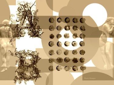 Цифровое искусство под названием "A+B-3" - Youri Chasov, Подлинное произведение искусства, Цифровая живопись Установлен на a…
