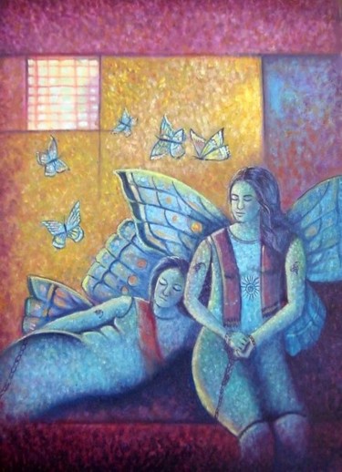 Painting titled "prisnor series by y…" by Yousuf Sheikh, Original Artwork