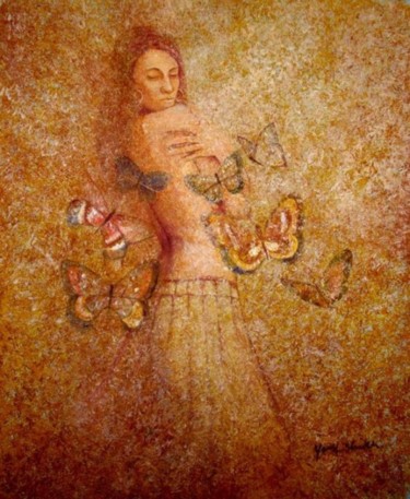Painting titled "time lessness paint…" by Yousuf Sheikh, Original Artwork, Oil
