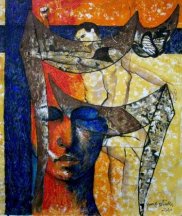 Painting titled "awaguon 5 series  b…" by Yousuf Sheikh, Original Artwork