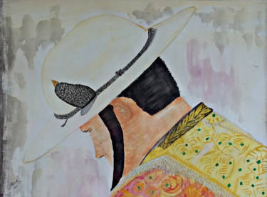 Painting titled "Le Picador" by Ysabel Laffitte, Original Artwork, Watercolor