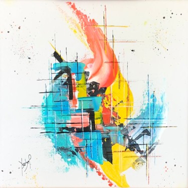 Картина под названием "Tendance du jour" - Ysabel Laffitte, Подлинное произведение искусства, Акрил Установлен на Деревянная…