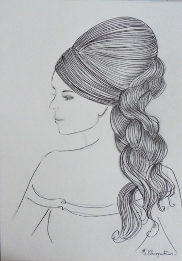 Peinture intitulée "Sylvia" par Isabelle Charpentier, Œuvre d'art originale