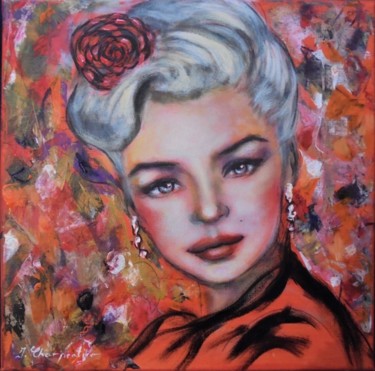 Painting titled "Norma (Marylin Monr…" by Isabelle Charpentier, Original Artwork, Acrylic
