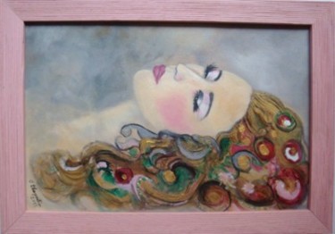 Peinture intitulée "où ses rêves l'entr…" par Isabelle Charpentier, Œuvre d'art originale, Huile