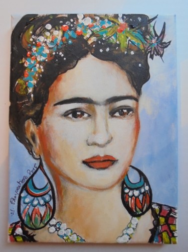 Pintura titulada "Au soleil de Frida" por Isabelle Charpentier, Obra de arte original