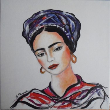 Peinture intitulée "Frida Khalo" par Isabelle Charpentier, Œuvre d'art originale