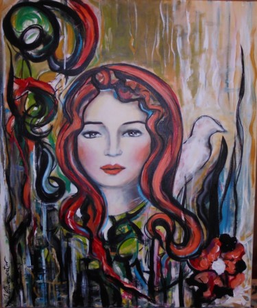 Peinture intitulée "La princesse des ma…" par Isabelle Charpentier, Œuvre d'art originale