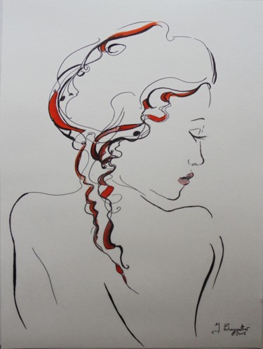 Painting titled "Anaïs" by Isabelle Charpentier, Original Artwork