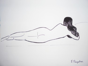 Dessin intitulée "Léa" par Isabelle Charpentier, Œuvre d'art originale