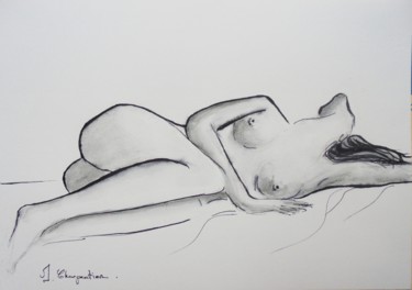 Peinture intitulée "Sieste" par Isabelle Charpentier, Œuvre d'art originale