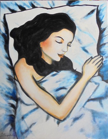 Peinture intitulée "Dolce Notte" par Isabelle Charpentier, Œuvre d'art originale