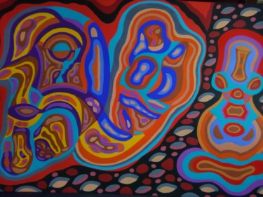 Malarstwo zatytułowany „Gravidez simbólica…” autorstwa Ysland, Oryginalna praca, Gwasz