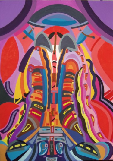 "Anatomía de la oper…" başlıklı Tablo Ysland tarafından, Orijinal sanat, Guaş boya