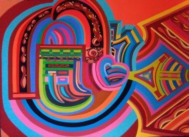 "El amor de Psique" başlıklı Tablo Ysland tarafından, Orijinal sanat, Guaş boya