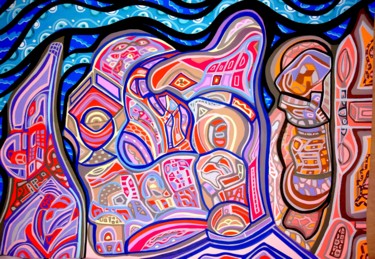 Modernismo metafísico Pintura titulada "Modernismo metafísi…" por Ysland, Obra de arte original, Gouache