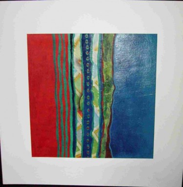 Painting titled "stripy" by Ytnes, Original Artwork, Acrylic