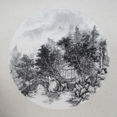 Drawing titled "Garden No.3" by Yuan Li, Original Artwork