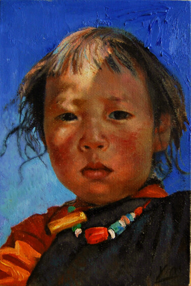 Painting titled "Highland" by Ming Yuan, Original Artwork, Objects