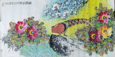 Peinture intitulée "锦绣前程(Bright Future)" par 元泽(Yuanze) 周(Zhou), Œuvre d'art originale, Pigments