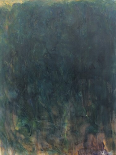 Painting titled "La forêt" by Yuanchi Jiang, Original Artwork, Oil