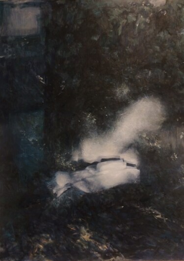 Картина под названием "Le sommeil" - Yuanchi Jiang, Подлинное произведение искусства, Масло