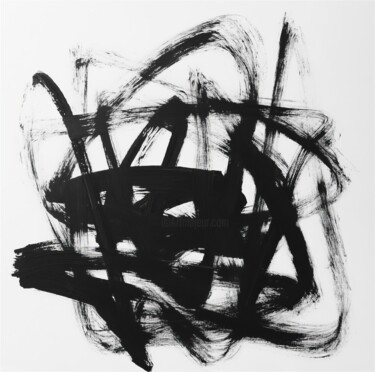 "Abstract 6" başlıklı Tablo Yuehua He tarafından, Orijinal sanat, Akrilik