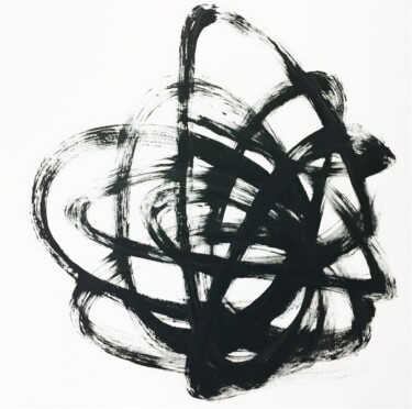 Картина под названием "Abstract 2" - Yuehua He, Подлинное произведение искусства, Акрил