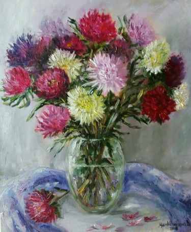 Painting titled "Autumn bouquet" by Daria Mavlikhanova, Original Artwork, Oil