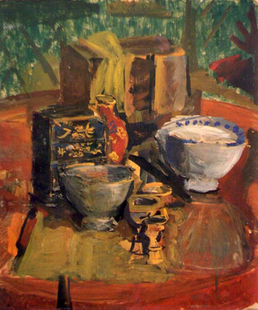 Painting titled "Still-life" by Yulia Dolgorukova, Original Artwork, Oil